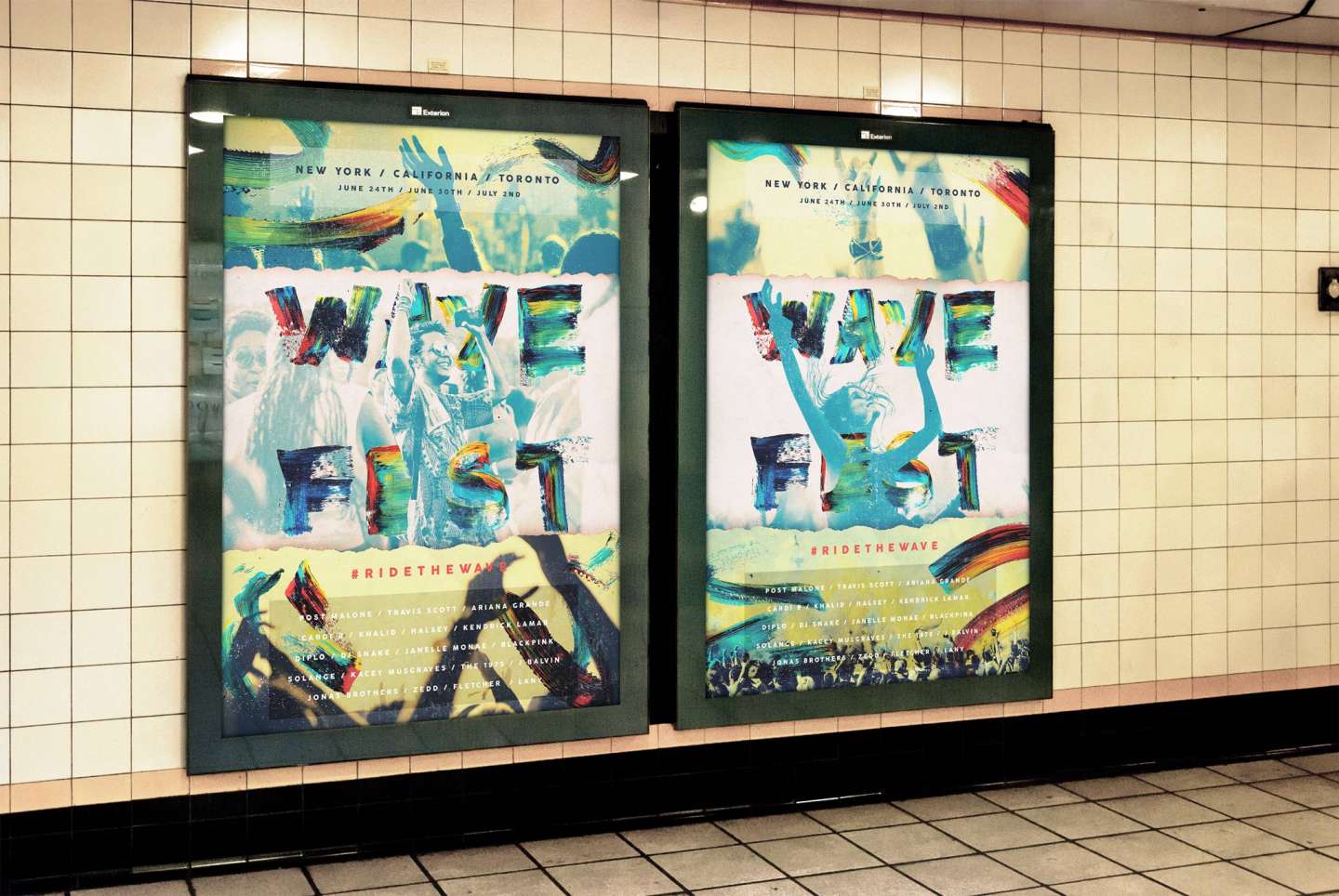 Paint Typeface + WAVE Festival Branding