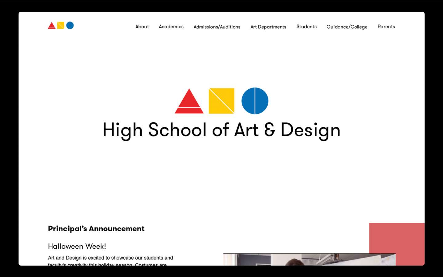 Art & Design Website Relaunch