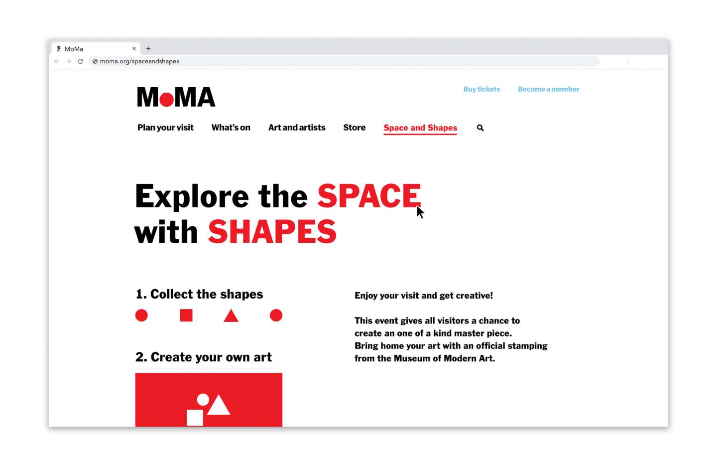 MoMA: Space and Shapes