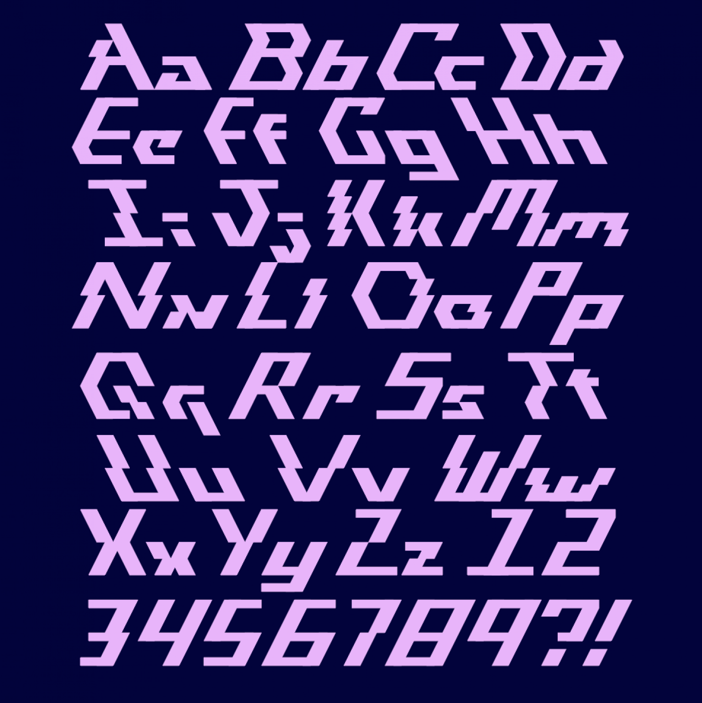 HIATUS Modular Typeface