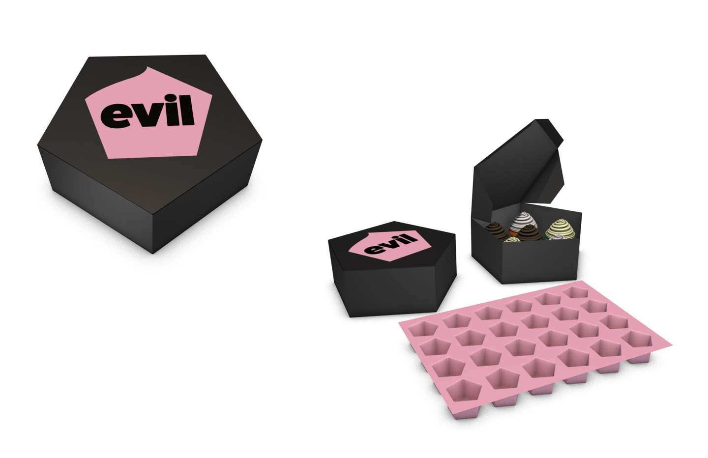 Evil Cupcake Shop Branding