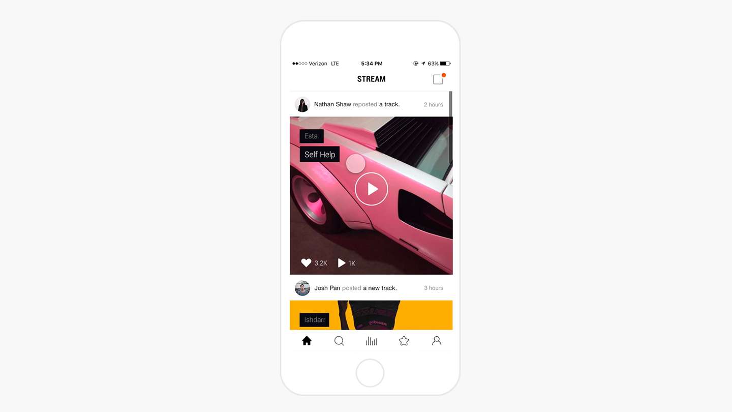 SoundCloud Mobile App Redesign