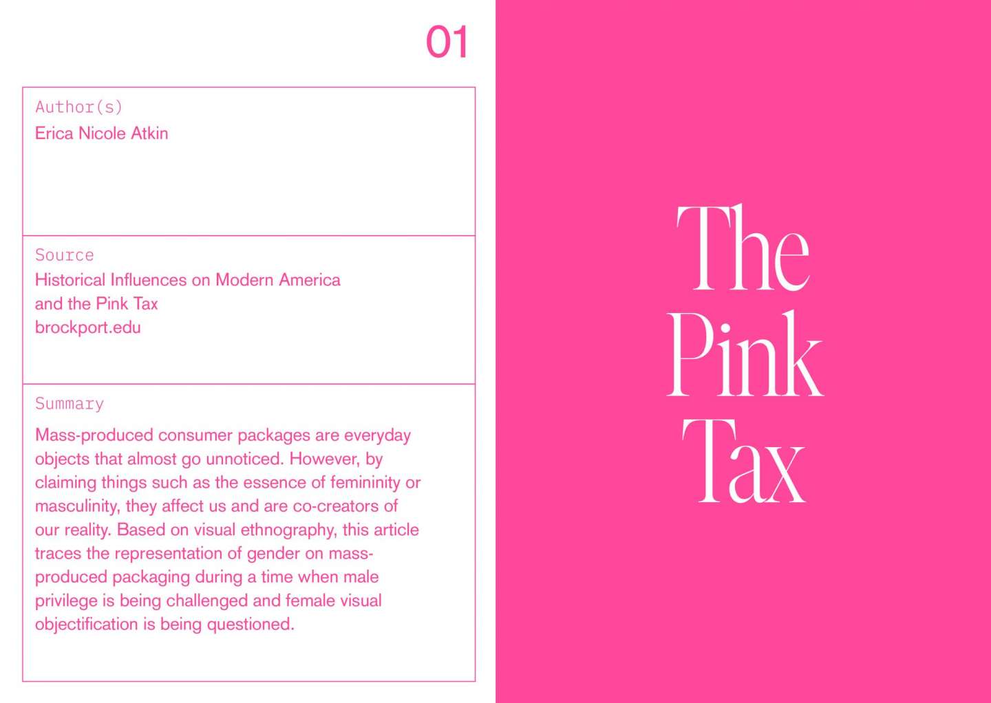 The Pink Tax and Design