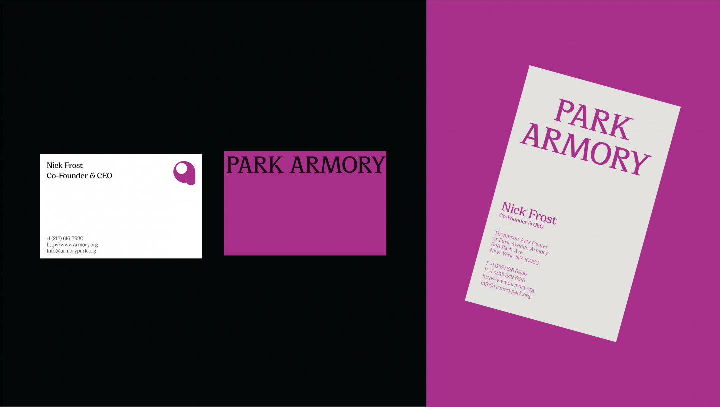 Park Avenue Armory- Non Profit Organization Identity System