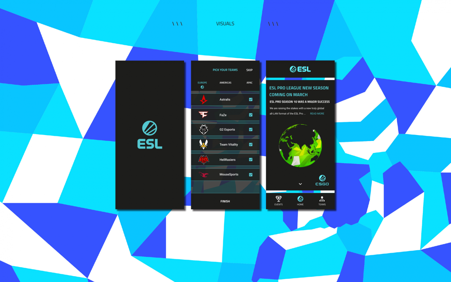ESL Pro League App Redesign