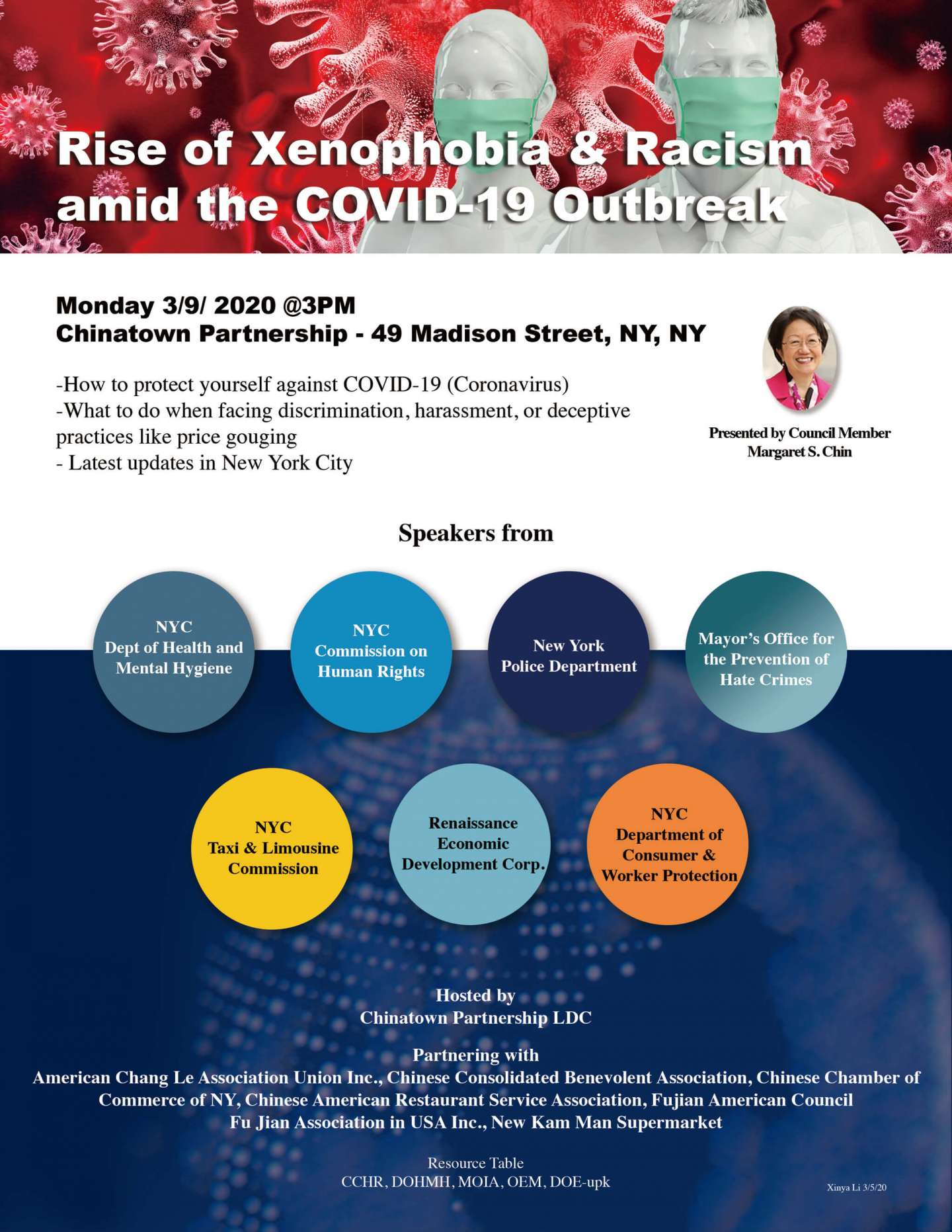 Press Conference Flyer on COVID-19