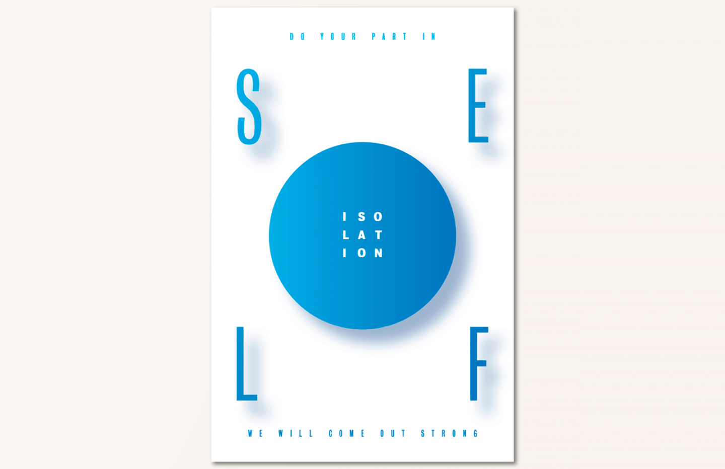 Self Isolation – Typographic Poster