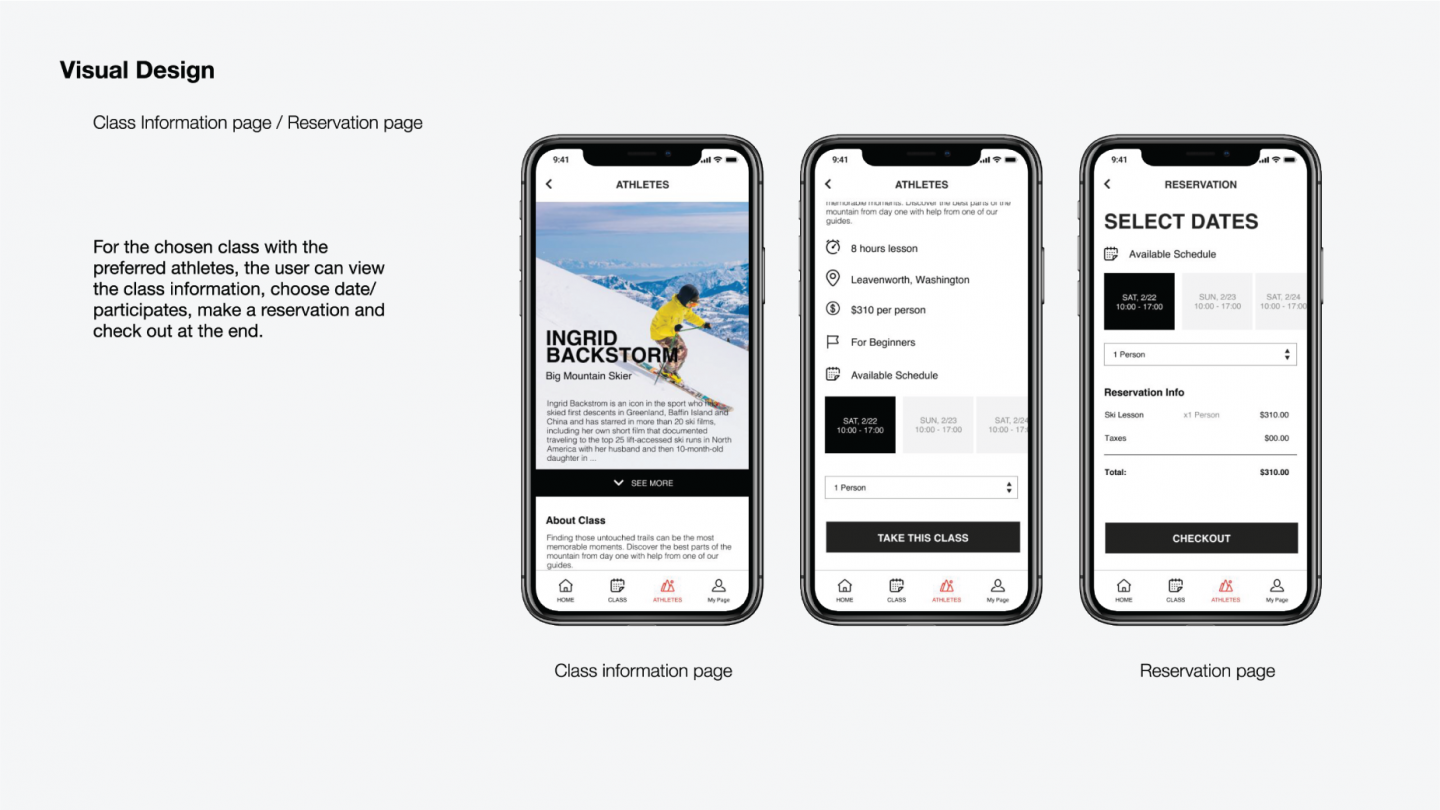 The North Face - App/Web Design 