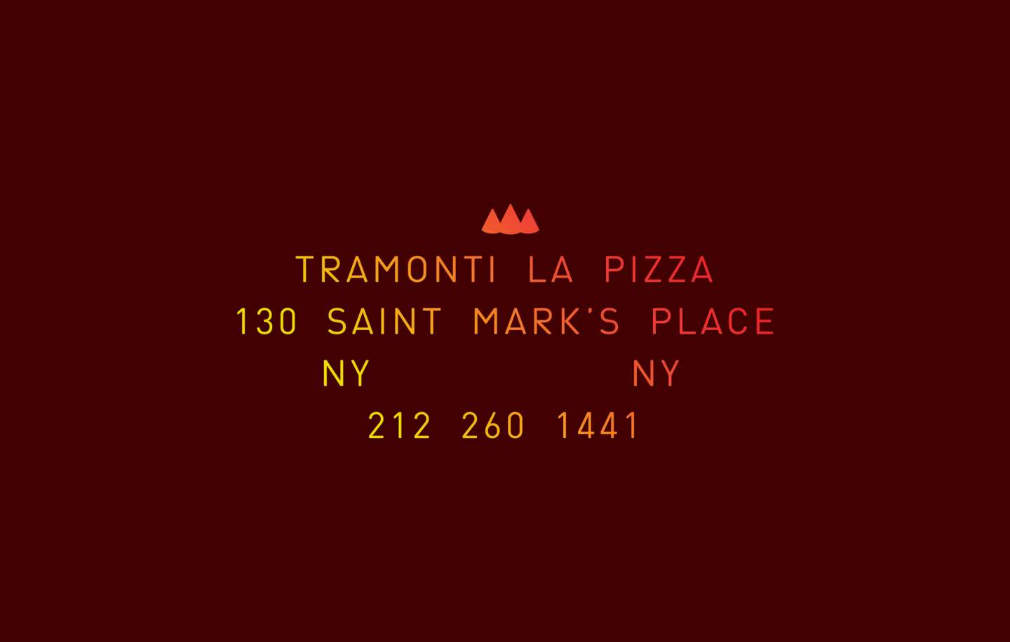 Tramonti La Pizza Rebrand