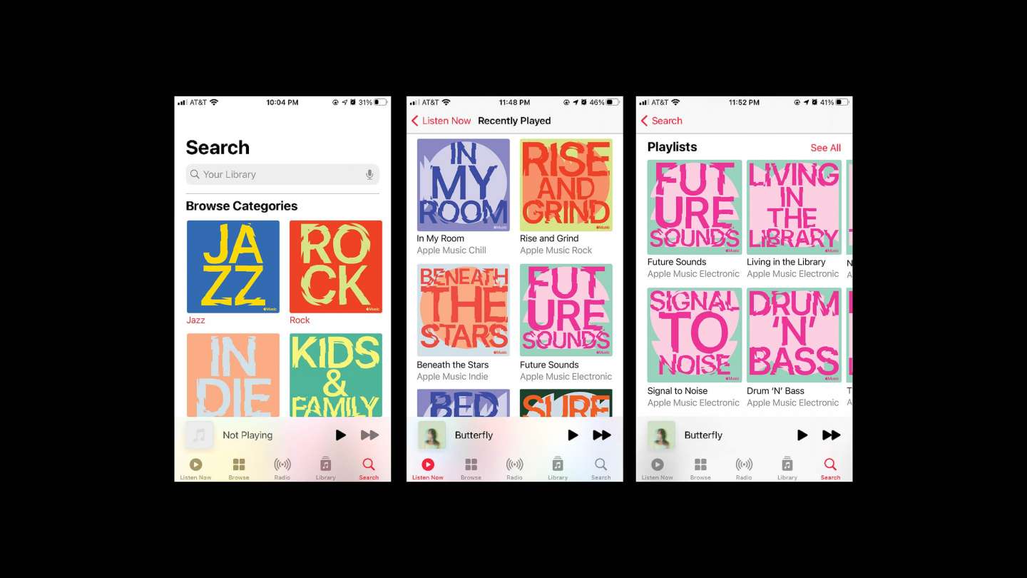 Apple Music Playlist Design System and Campaign