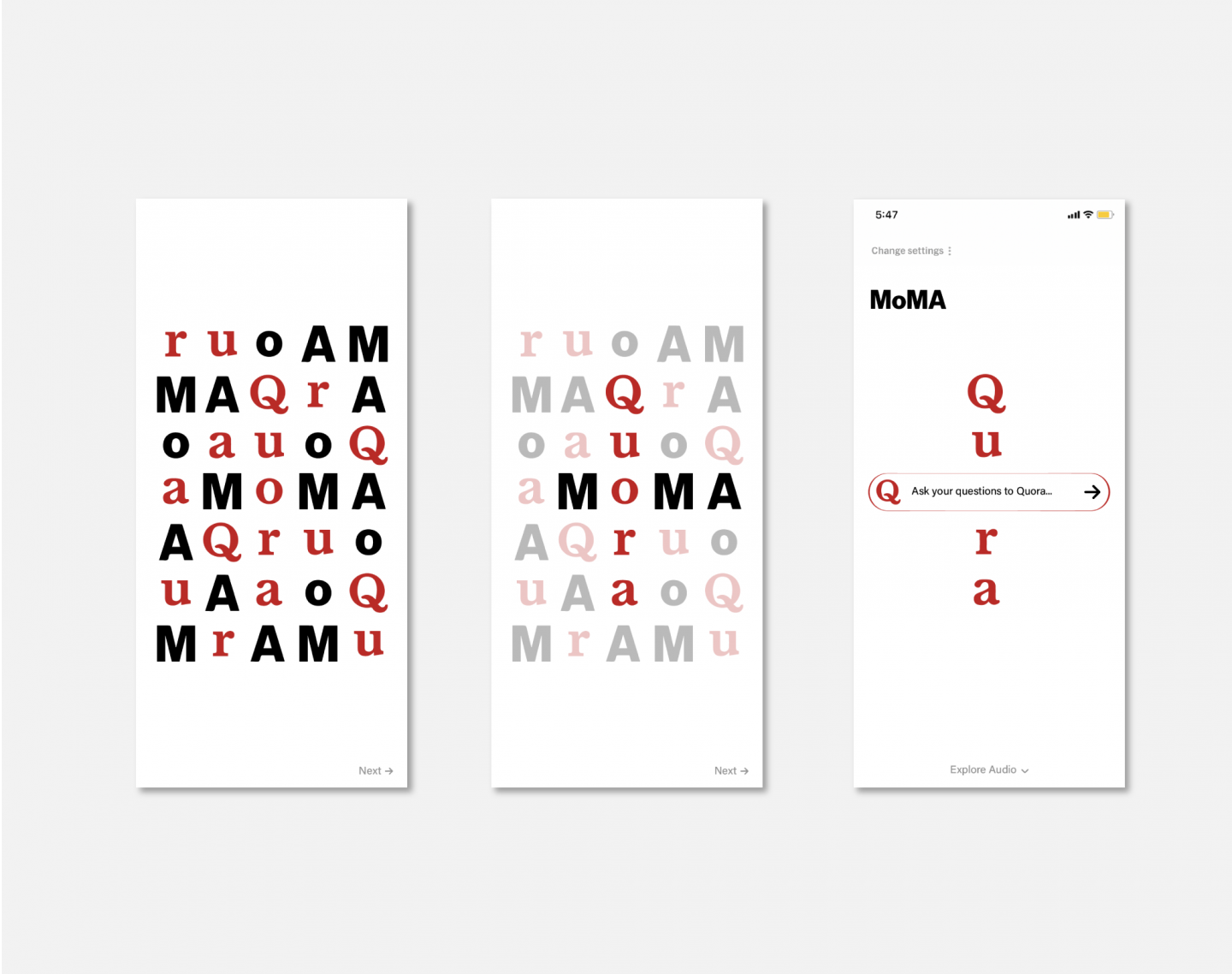 MoMA+Quora App Design