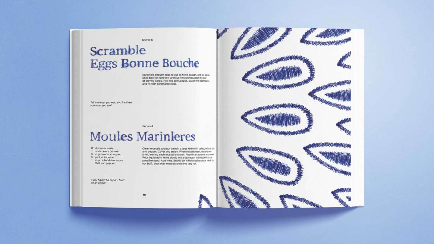 Simple French Cookery — Book Design