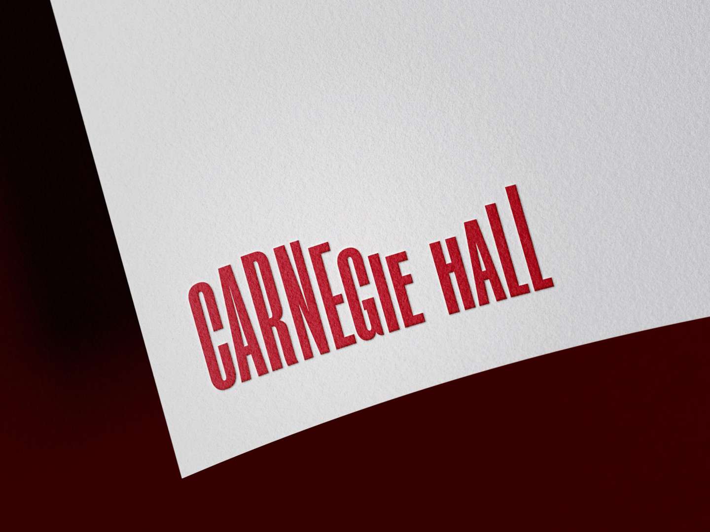 Carnegie Hall Rebrand