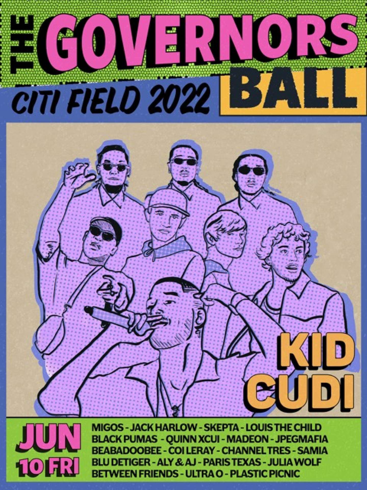 The Governors Ball 2022 Poster