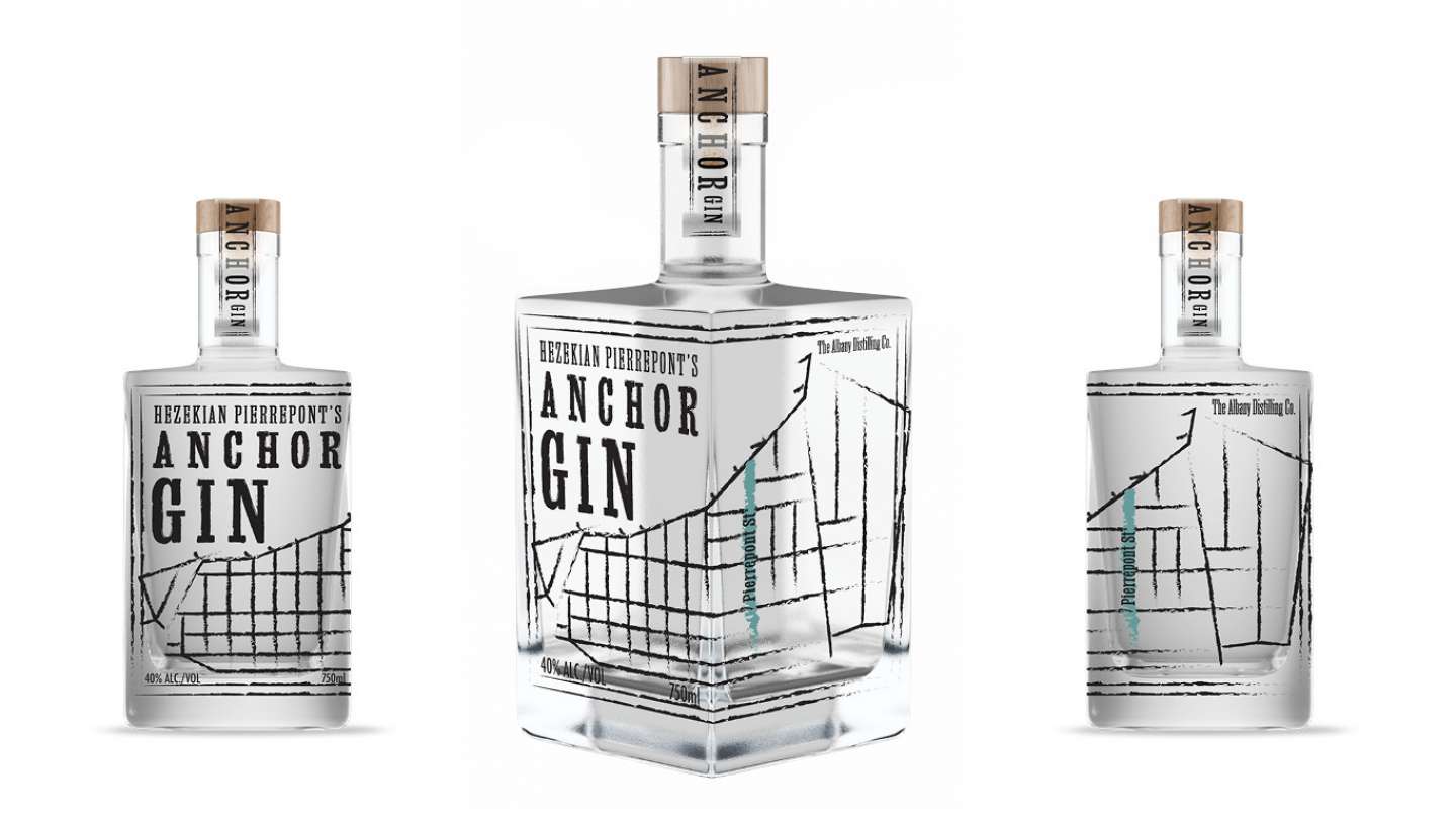 Pierrepont’s Anchor Gin Package Design