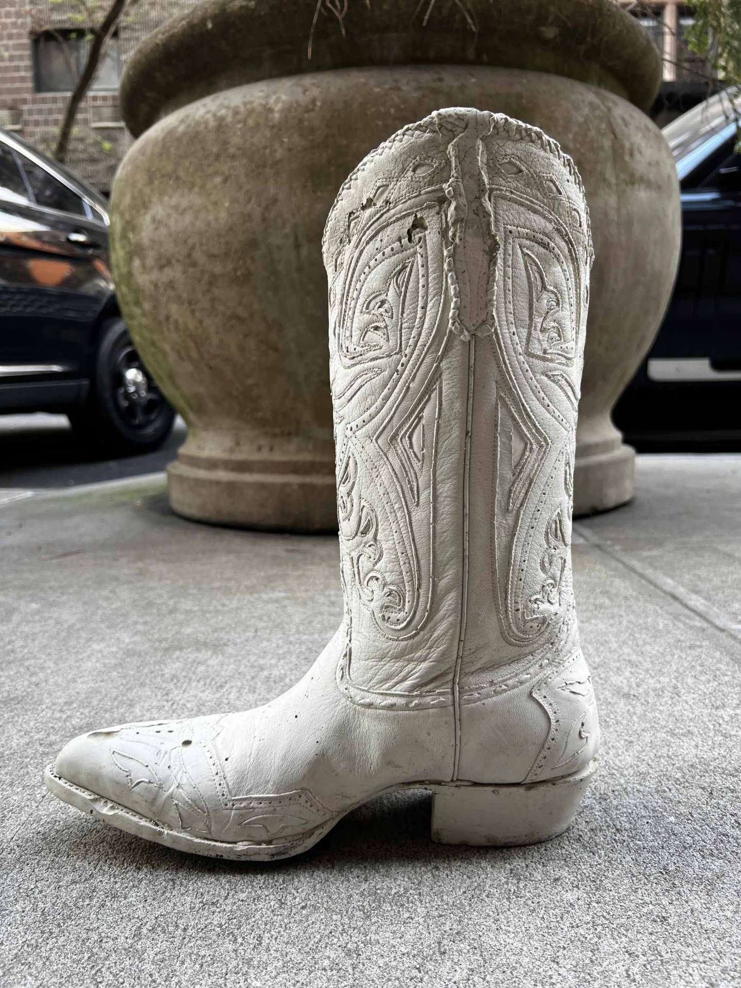 Cement Cowboy Boot