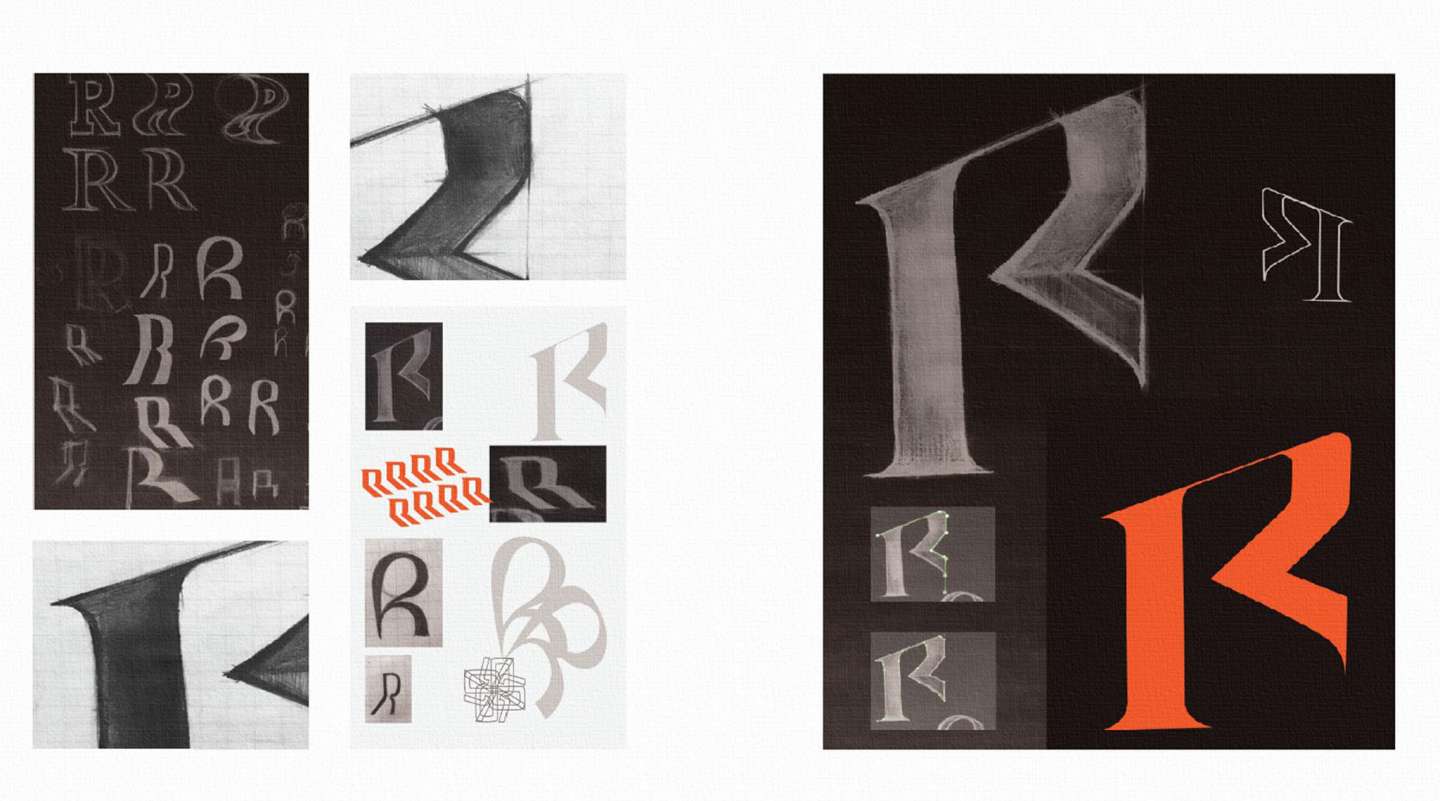 Ribbon-inspired R Letter Designs: A Creative Exploration of Typography