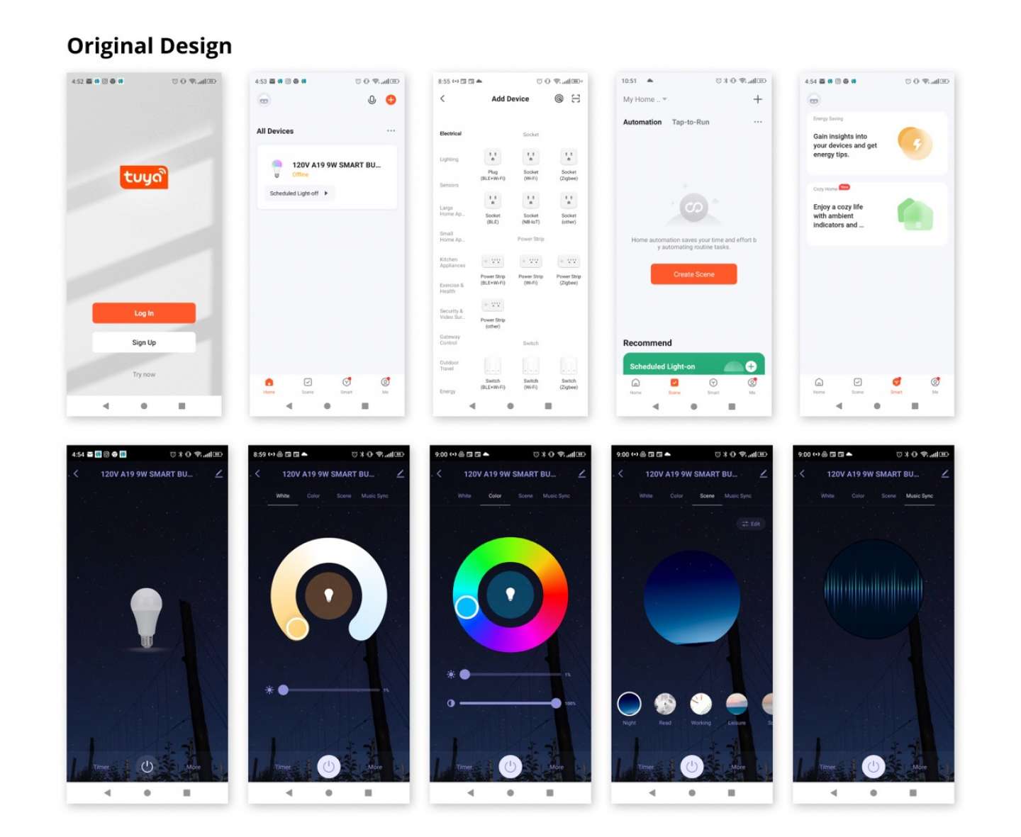 Smart Bulb App Redesign