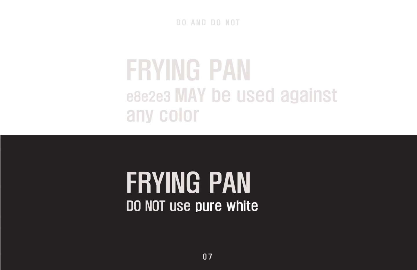 Frying Pan Brand Identity