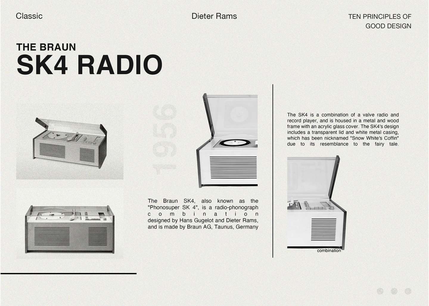 Dieter Rams's Ten Principles of good design poster