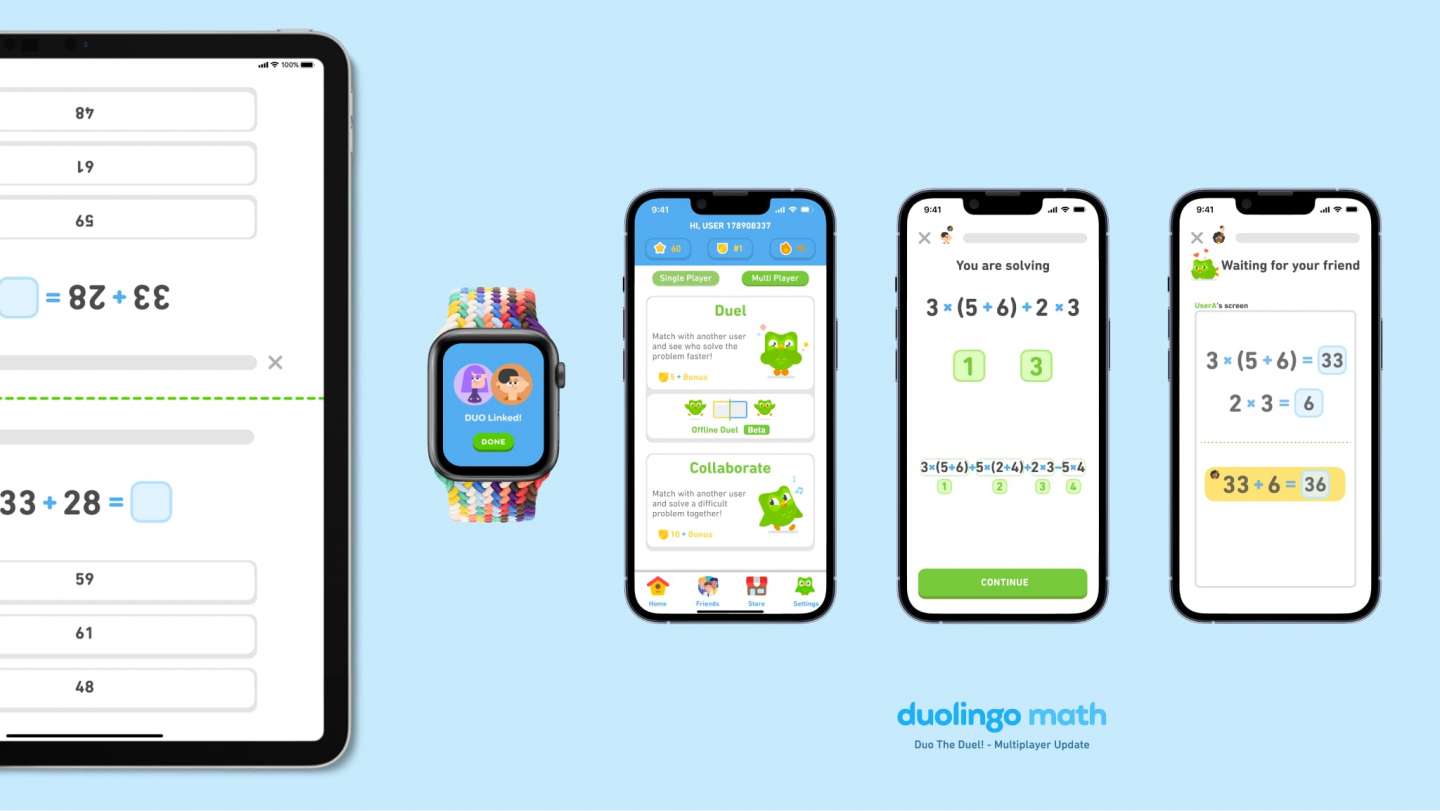 Duolingo Math - Duo The Duel, Multiplayer Update