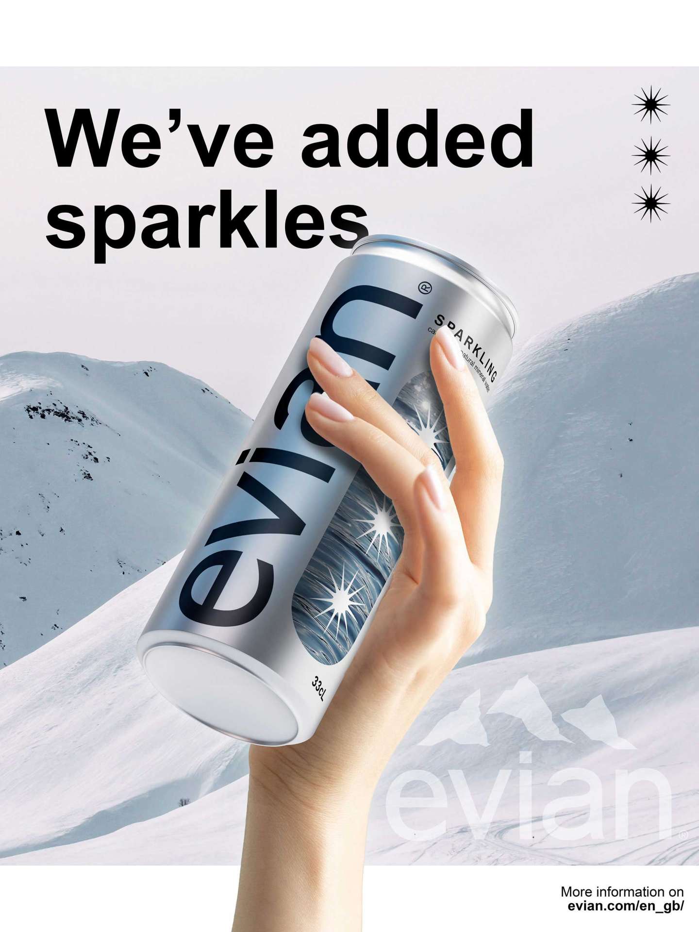 Evian Sparkling Water