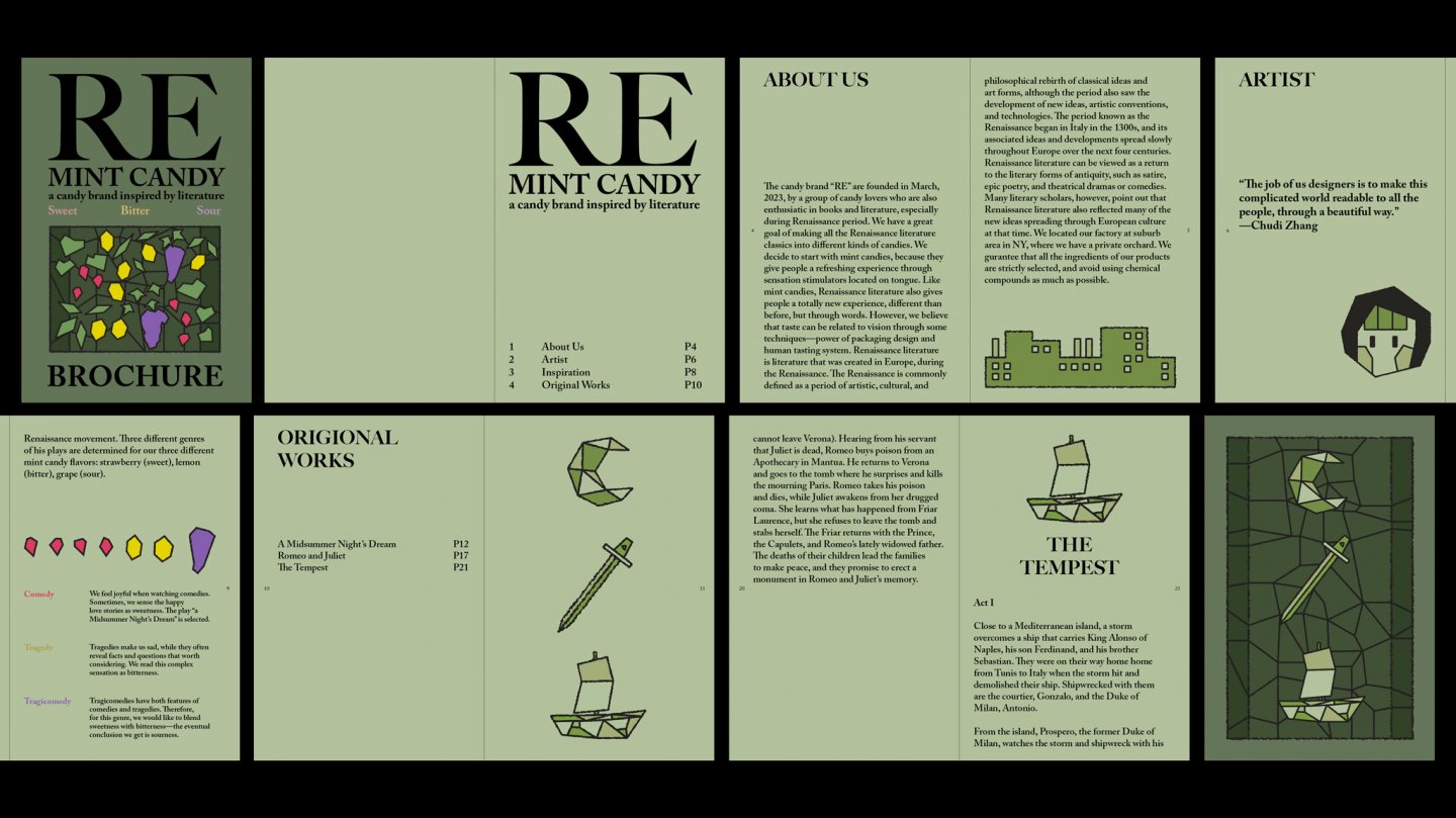 "RE" Mint Candy Packaging