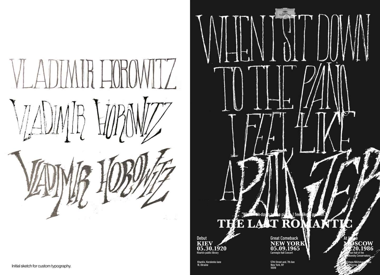 Vladimir Horowitz, LP Cover Design