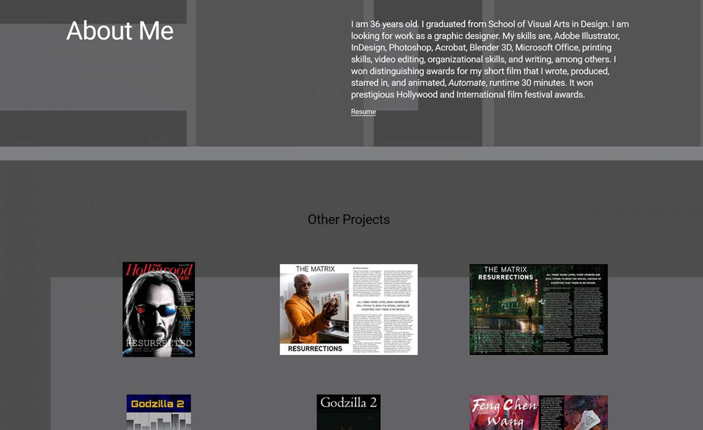 Design Portfolio Website