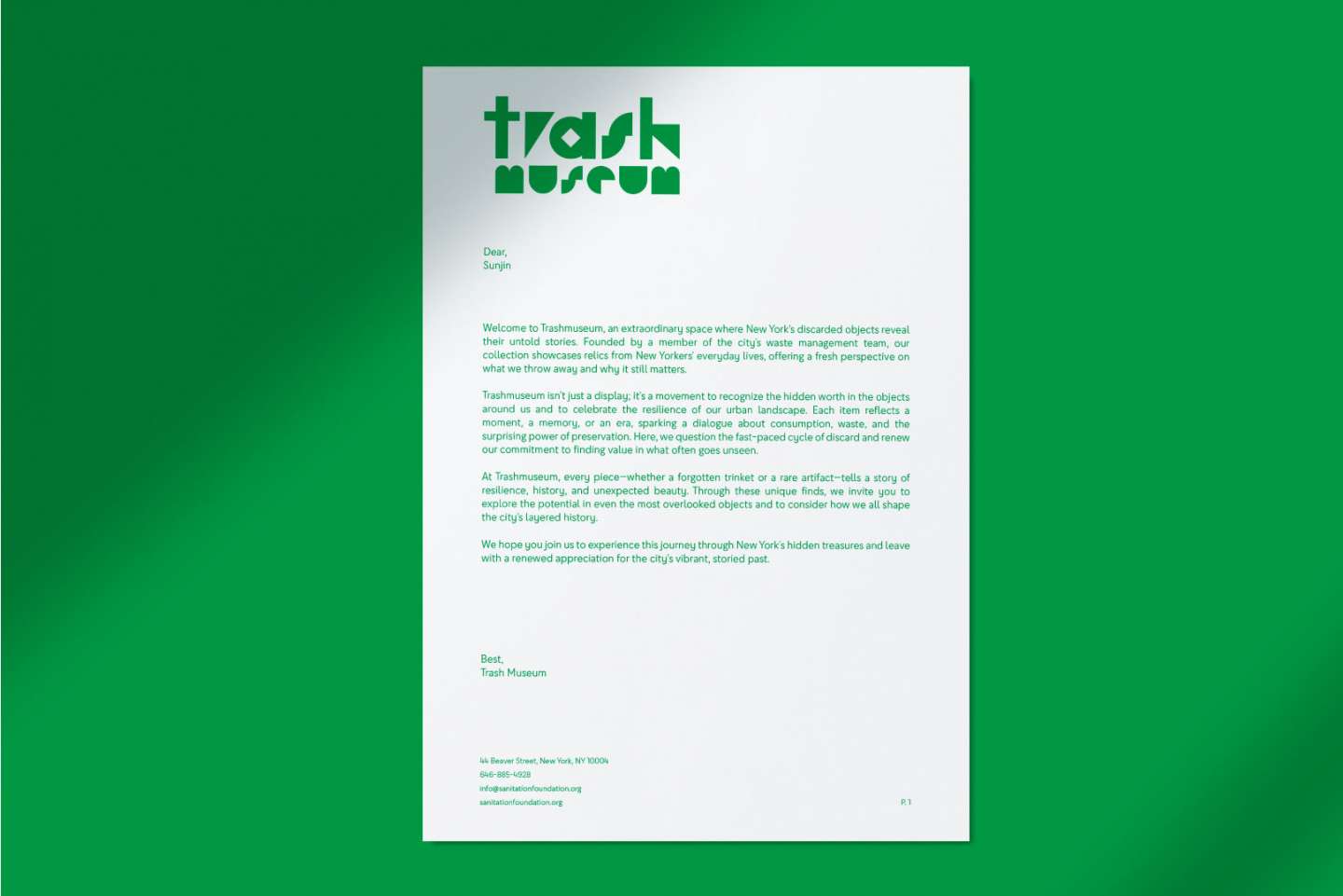 Trash Museum - Branding