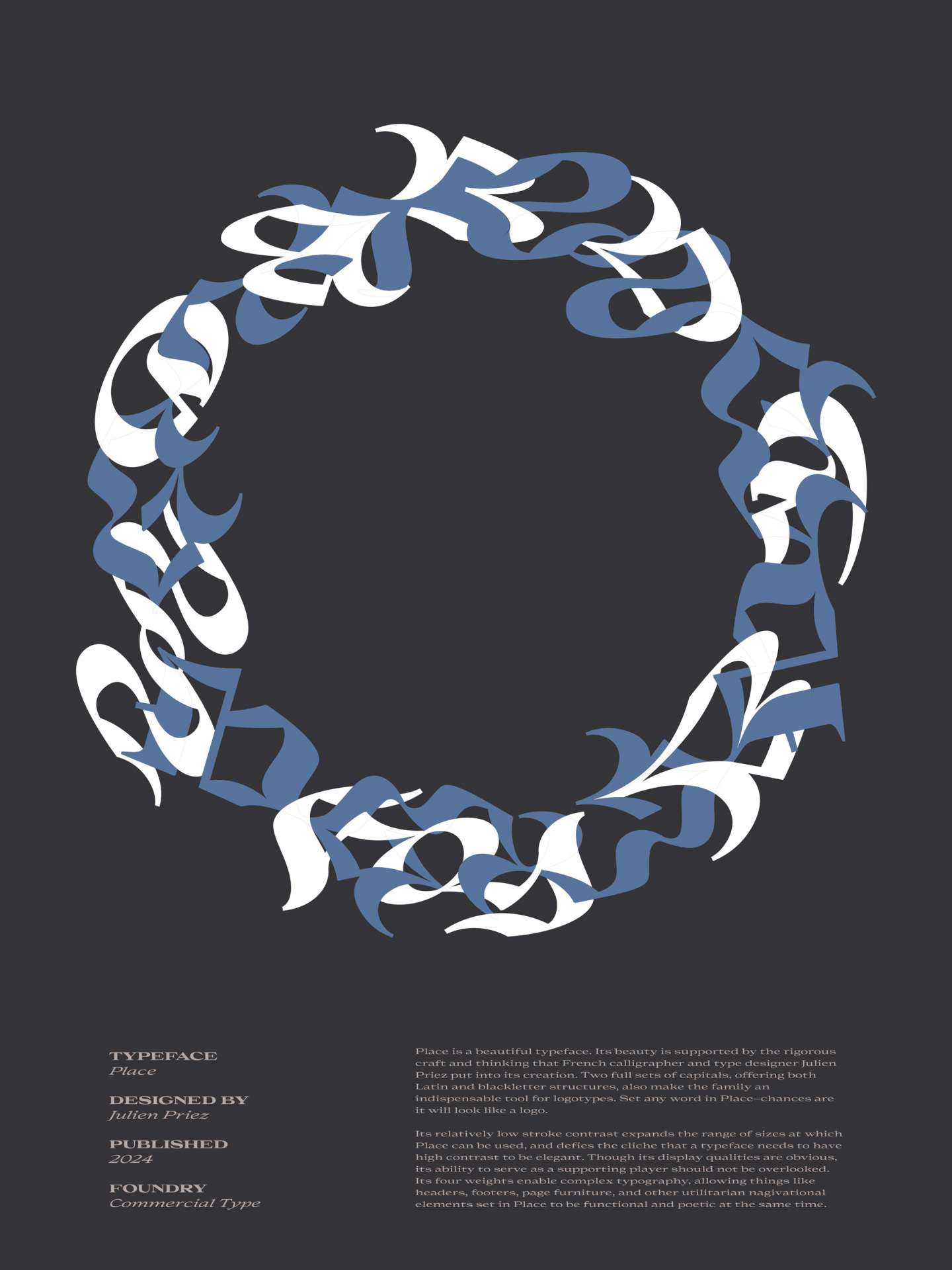 Place Typeface Poster Series