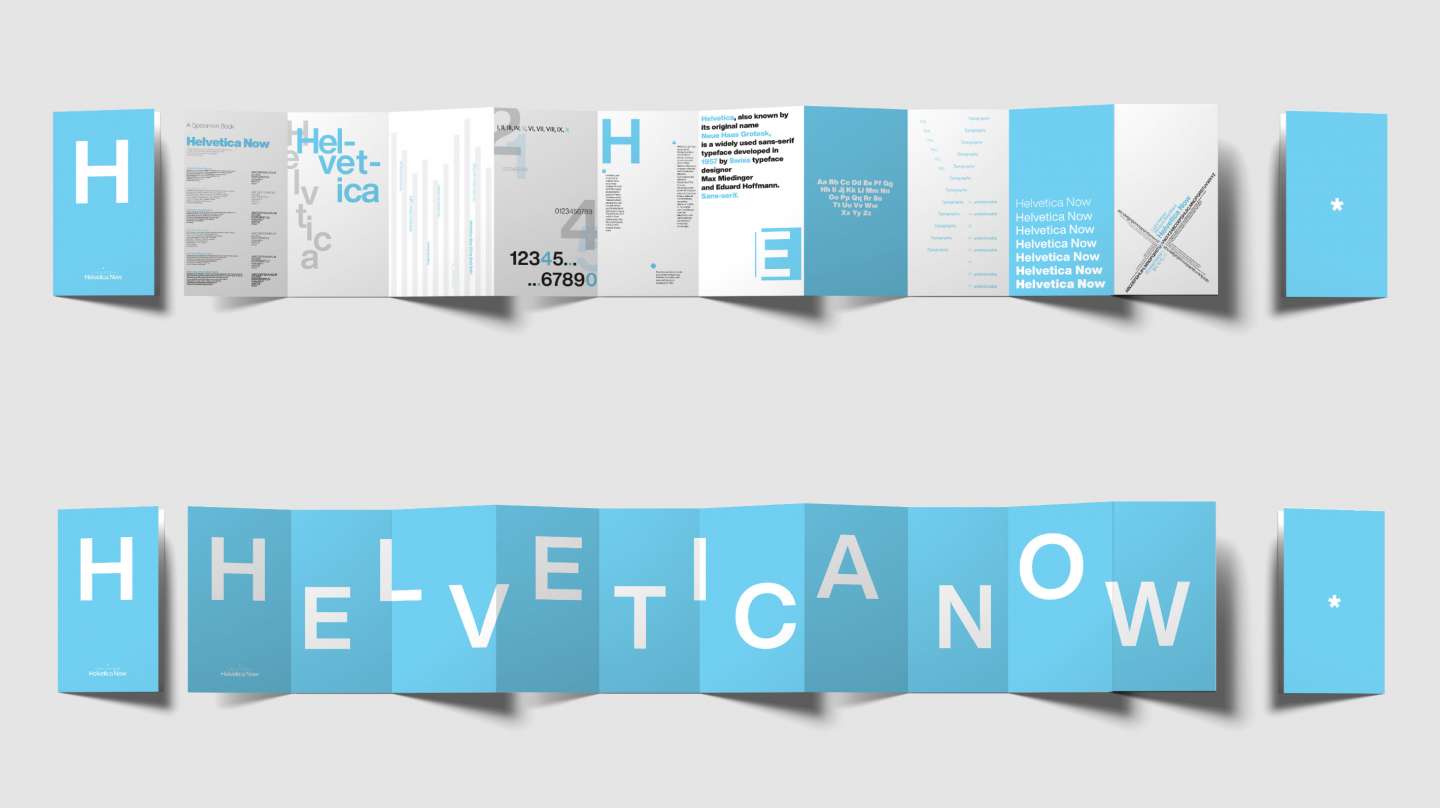 Helvetica Now - Specimen Book Design