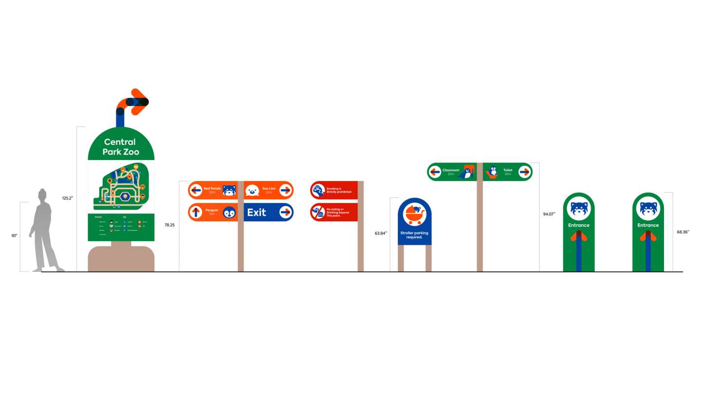 Central Park Zoo Wayfinding Redesign