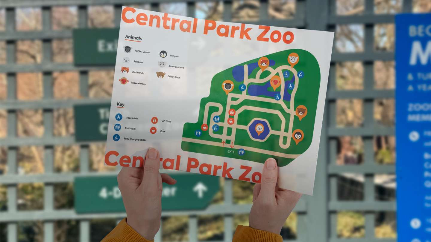 Central Park Zoo Wayfinding Redesign
