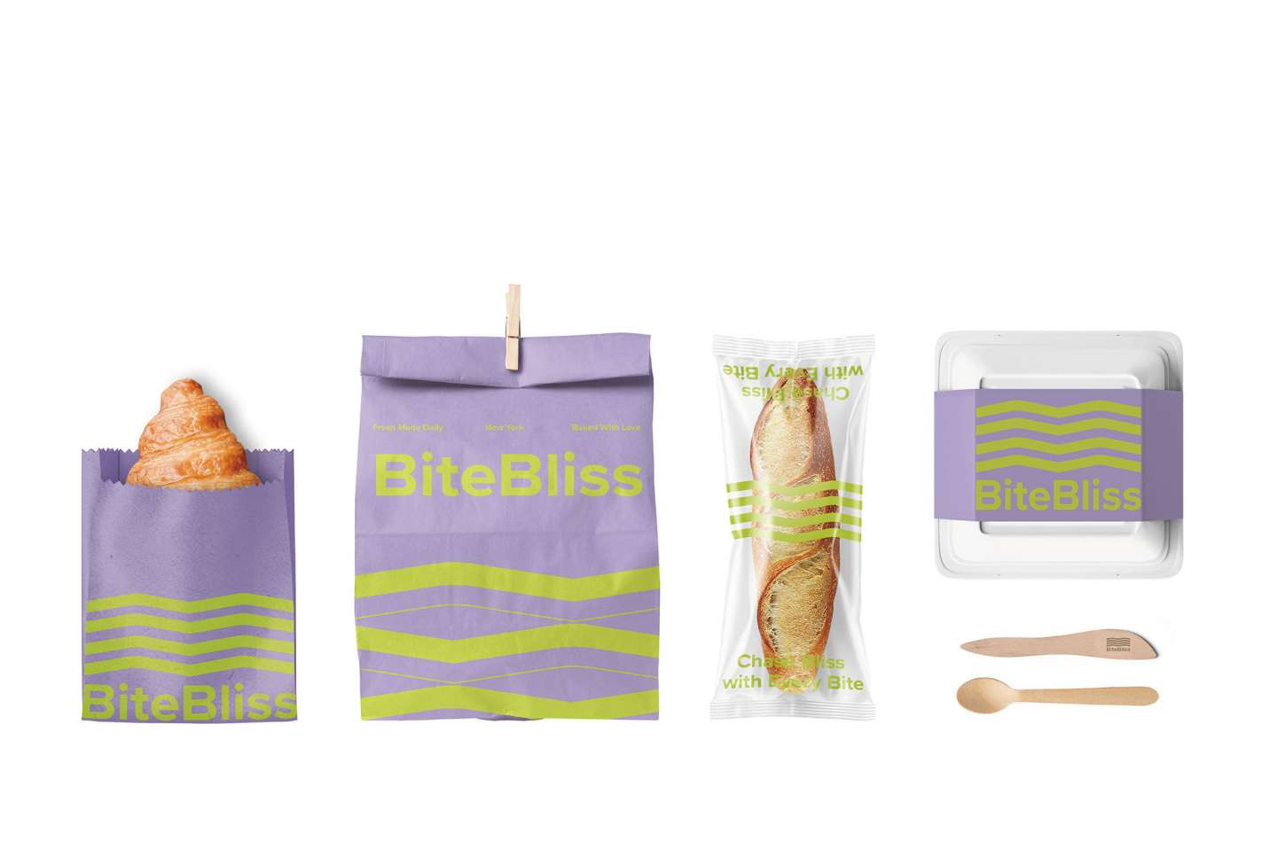BiteBliss Bakery Branding