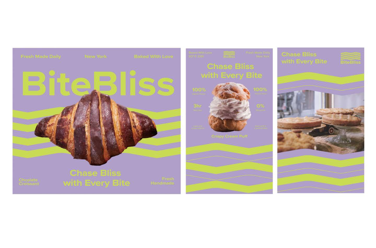 BiteBliss Bakery Branding