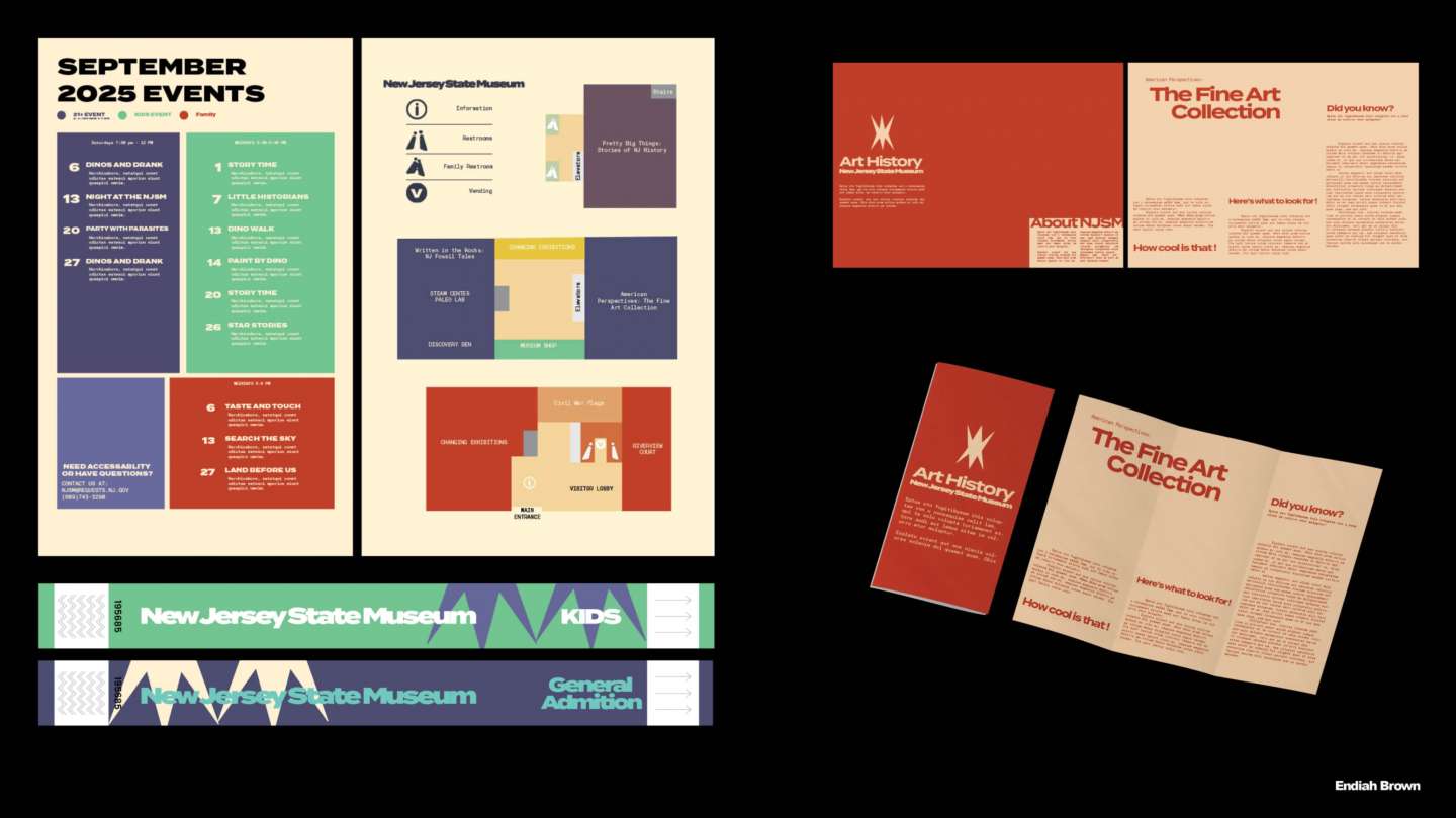 New Jersey State Muesum Rebrand