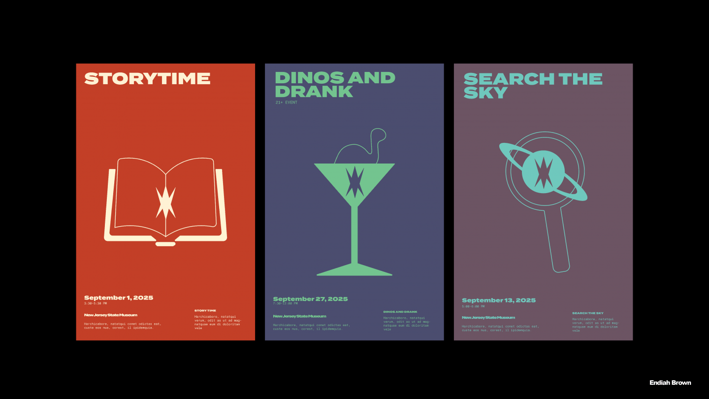 New Jersey State Muesum Rebrand