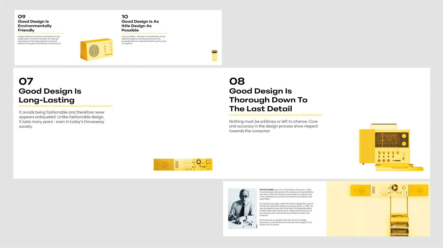Dieter Rams’ Ten Principles Design 