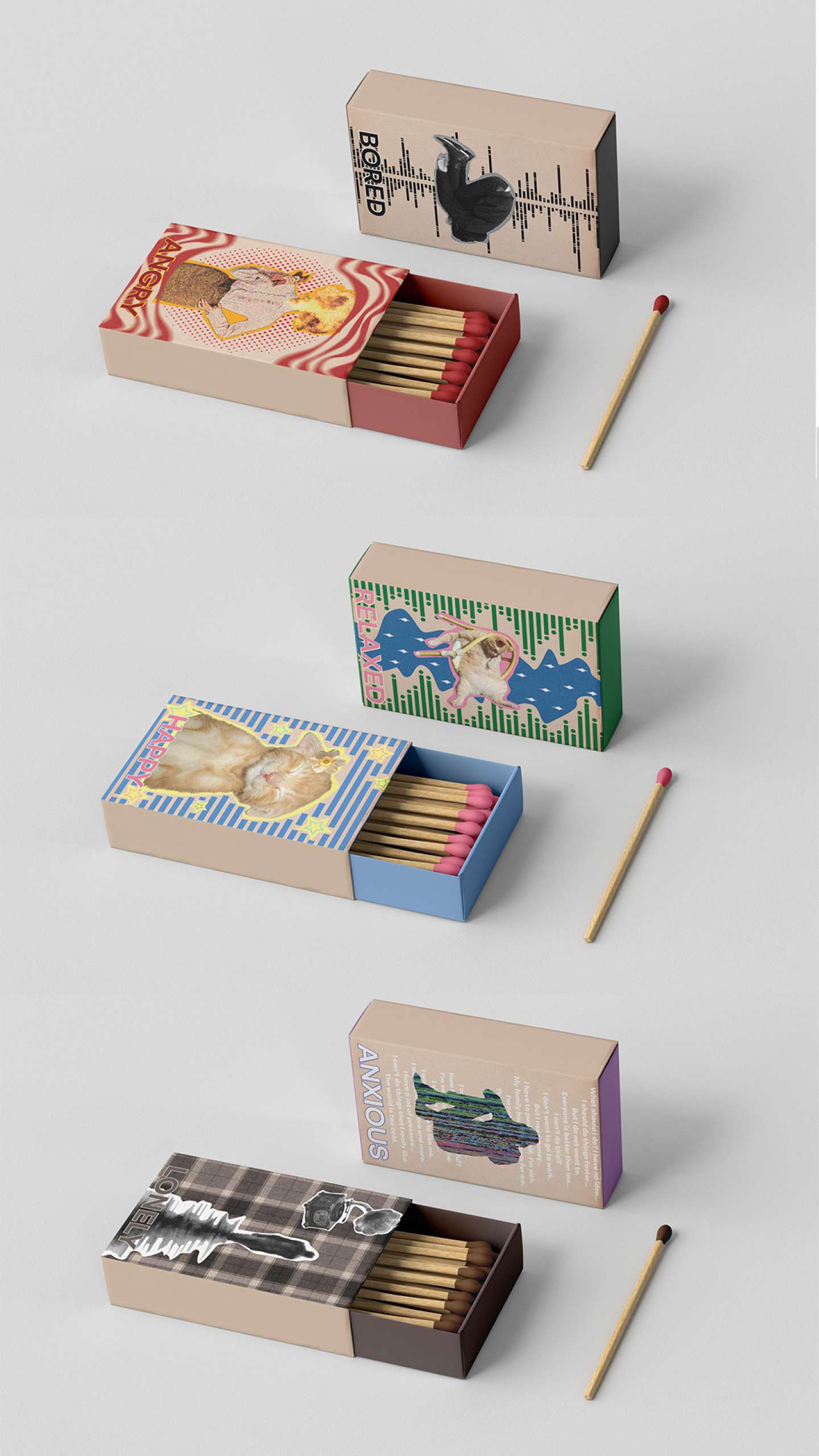 7 Moods Match Boxes