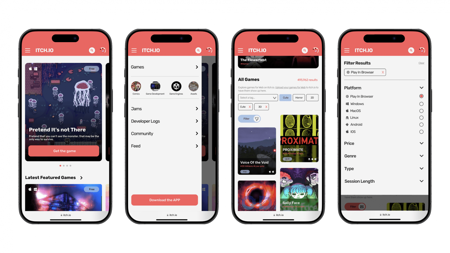 Itch.io Redesign