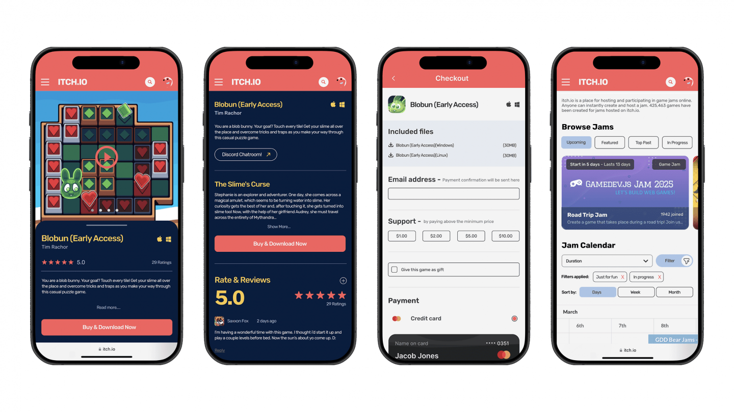 Itch.io Redesign