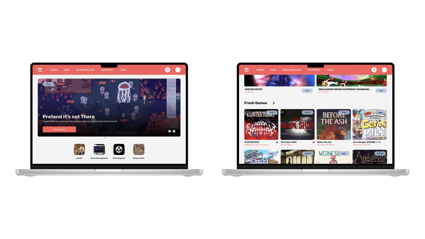Itch.io Redesign