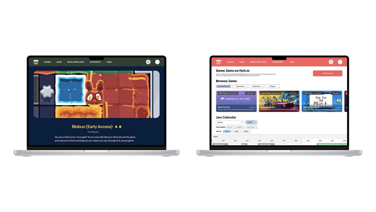 Itch.io Redesign