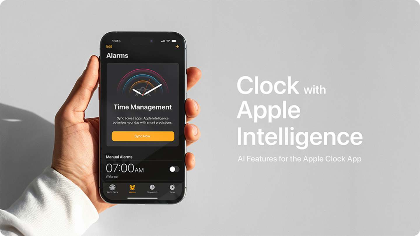 Clock with Apple Intelligence