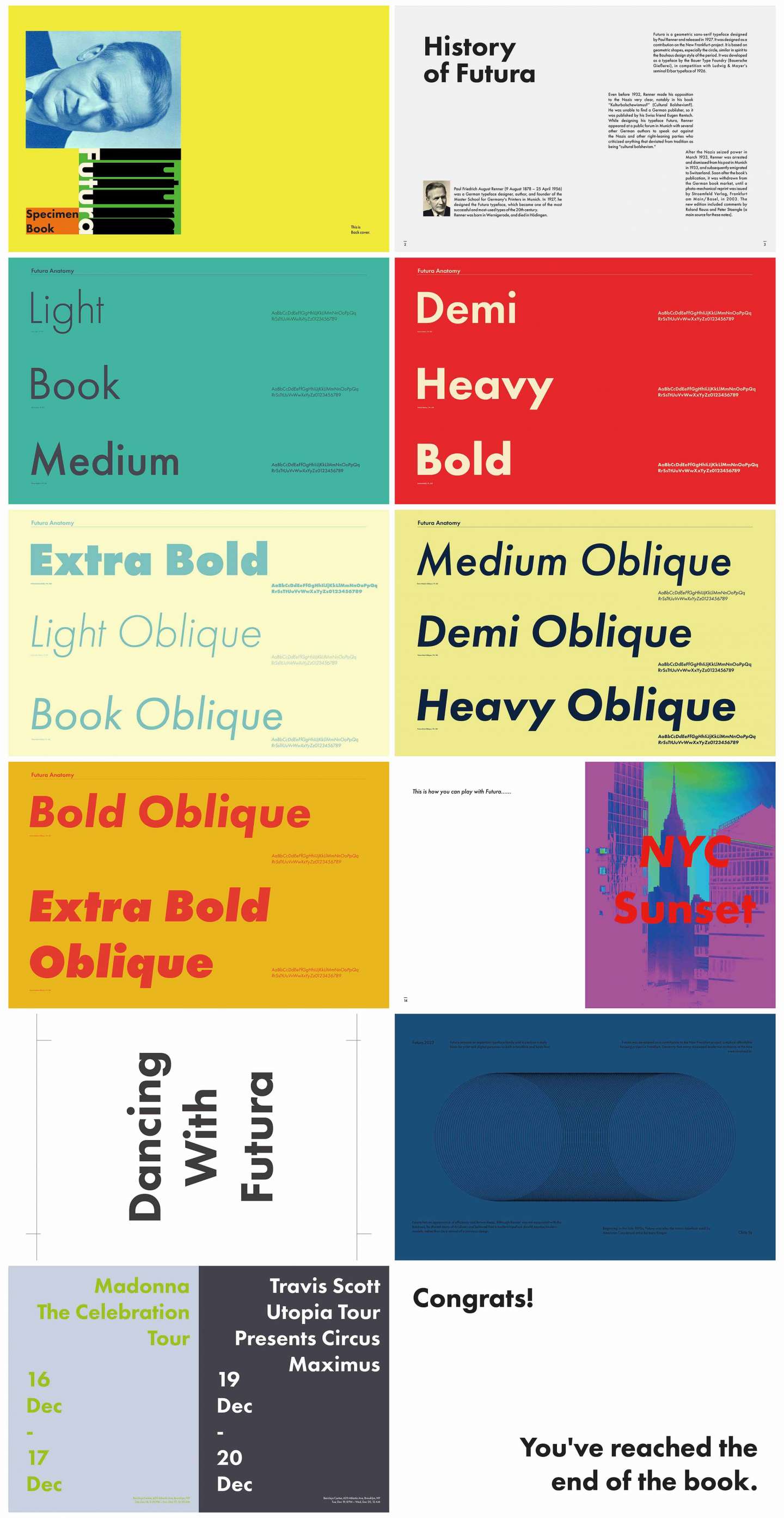 Futura Specimen Book