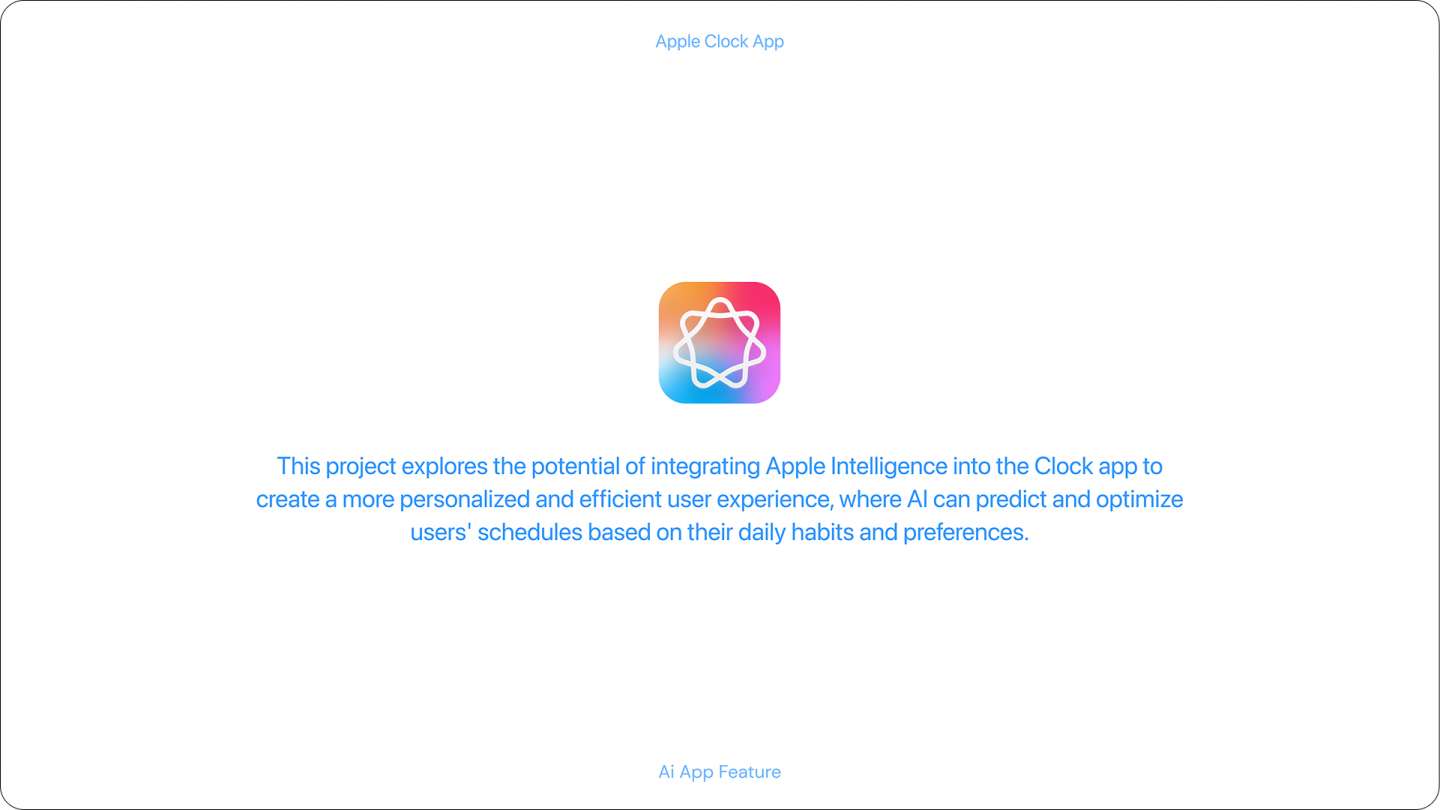 Clock with Apple Intelligence