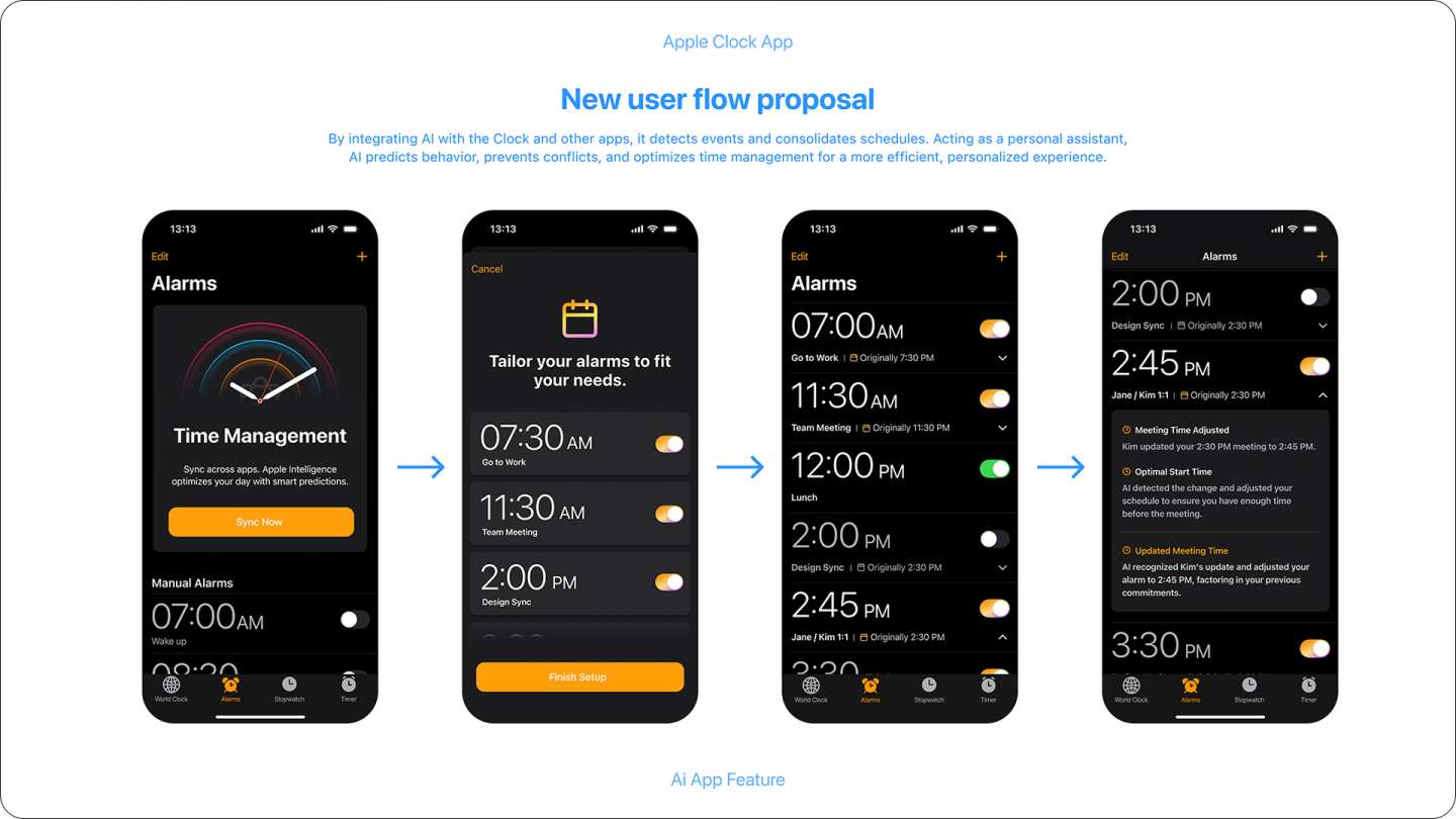 Clock with Apple Intelligence