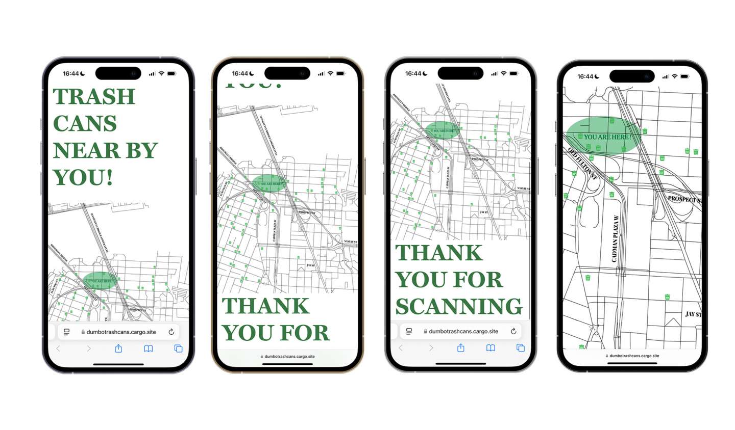 Clean Dumbo – Trash Can Locator Map