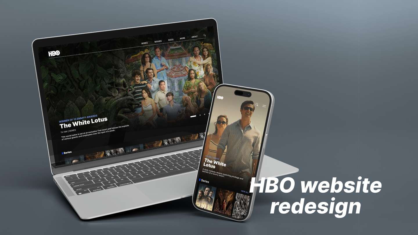 HBO website redesign